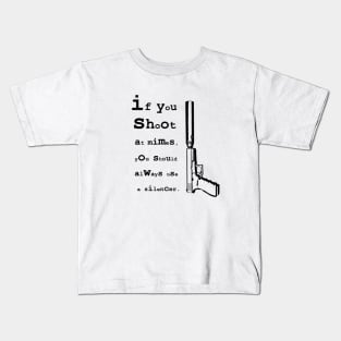 shoot mimes black Kids T-Shirt